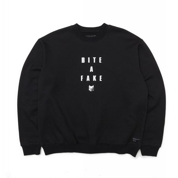 BITEAFAKE CREWNECK-BLACK